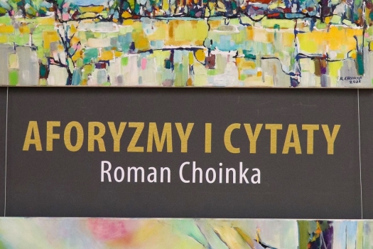 Aforyzmy i cytaty - wernisaż wystawy malarstwa Romana Choinki