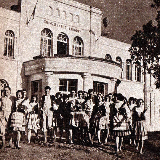 Historyczne zdjęcie budynku UL w Radawnicy
